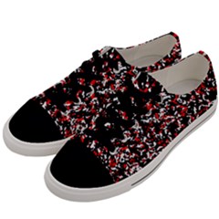 Patterntachesrougeblancnoir75 Men s Low Top Canvas Sneakers