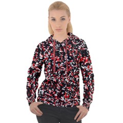 Patterntachesrougeblancnoir75 Women s Overhead Hoodie