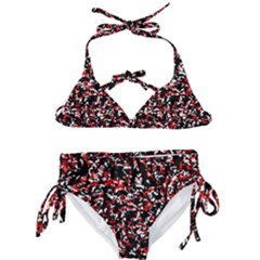 Patterntachesrougeblancnoir75 Kids  Classic Bikini Set by kcreatif