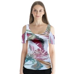 Hh F 5940 1463781439 Butterfly Sleeve Cutout Tee 