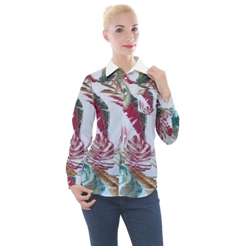 Spring/ Summer 2021 Women s Long Sleeve Pocket Shirt by tracikcollection