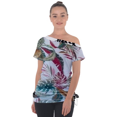 Spring/ Summer 2021 Off Shoulder Tie-up Tee by tracikcollection