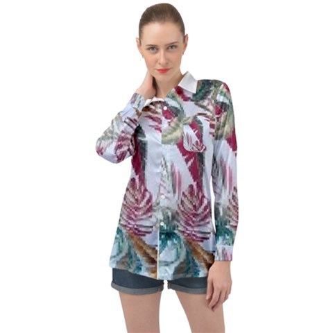 Spring/ Summer 2021 Long Sleeve Satin Shirt by tracikcollection