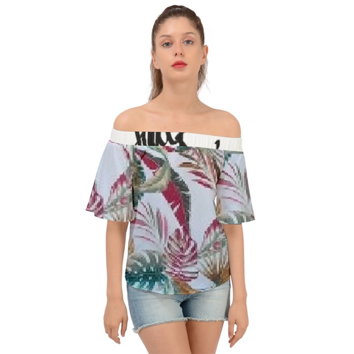 Spring/ Summer 2021 Off Shoulder Short Sleeve Top