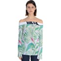  Palm Trees by Traci K Off Shoulder Long Sleeve Top View1