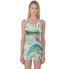  Palm Trees By Traci K One Piece Boyleg Swimsuit by tracikcollection