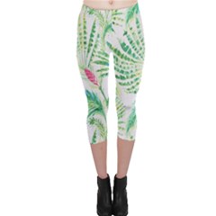  Palm Trees By Traci K Capri Leggings  by tracikcollection