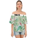  Palm Trees by Traci K Off Shoulder Short Sleeve Top View1