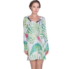  Palm Trees By Traci K Long Sleeve Nightdress by tracikcollection