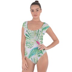  Palm Trees By Traci K Short Sleeve Leotard  by tracikcollection