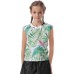  Palm Trees By Traci K Kids  Raglan Cap Sleeve Tee