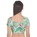  Palm Trees by Traci K Velvet Short Sleeve Crop Top  View2