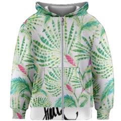  Palm Trees By Traci K Kids  Zipper Hoodie Without Drawstring by tracikcollection