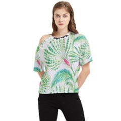  Palm Trees By Traci K One Shoulder Cut Out Tee