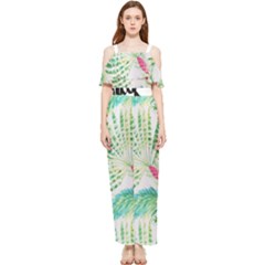  Palm Trees By Traci K Draped Sleeveless Chiffon Jumpsuit