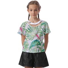  Palm Trees By Traci K Kids  Front Cut Tee