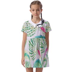  Palm Trees By Traci K Kids  Asymmetric Collar Dress