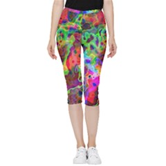 Electric Inside Out Lightweight Velour Capri Leggings 