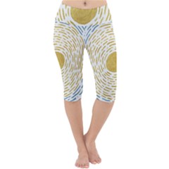 Sunshine Painting Lightweight Velour Cropped Yoga Leggings by goljakoff