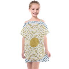 Sunshine Painting Kids  One Piece Chiffon Dress by goljakoff