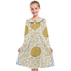 Sunshine Painting Kids  Midi Sailor Dress by goljakoff