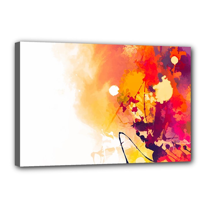 Autumn paint Canvas 18  x 12  (Stretched)