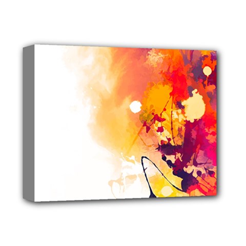 Autumn Paint Deluxe Canvas 14  X 11  (stretched) by goljakoff