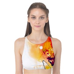 Autumn Paint Tank Bikini Top by goljakoff