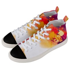 Autumn Paint Men s Mid-top Canvas Sneakers by goljakoff