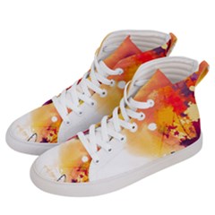 Autumn Paint Men s Hi-top Skate Sneakers by goljakoff