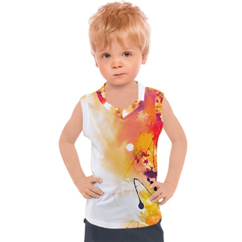 Autumn Paint Kids  Sport Tank Top by goljakoff