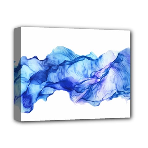 Blue Smoke Deluxe Canvas 14  X 11  (stretched) by goljakoff