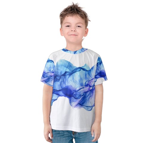 Blue Smoke Kids  Cotton Tee by goljakoff