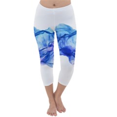 Blue Smoke Capri Winter Leggings  by goljakoff