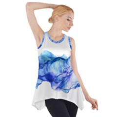 Blue Smoke Side Drop Tank Tunic by goljakoff