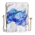 Blue smoke Drawstring Bag (Large) View1