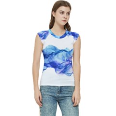 Blue Smoke Women s Raglan Cap Sleeve Tee by goljakoff