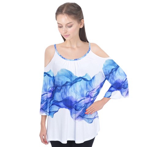 Blue Smoke Flutter Tees by goljakoff