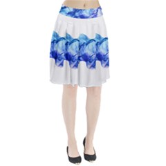 Blue Smoke Pleated Skirt by goljakoff