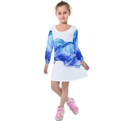 Blue Smoke Kids  Long Sleeve Velvet Dress by goljakoff