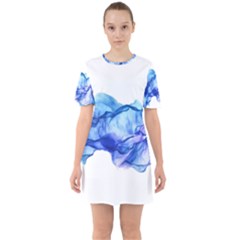 Blue Smoke Sixties Short Sleeve Mini Dress by goljakoff