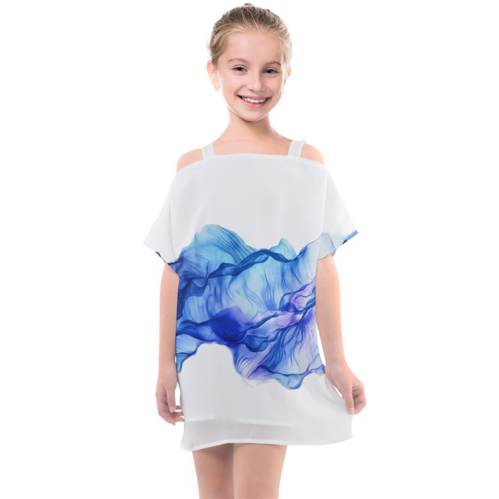 Blue smoke Kids  One Piece Chiffon Dress