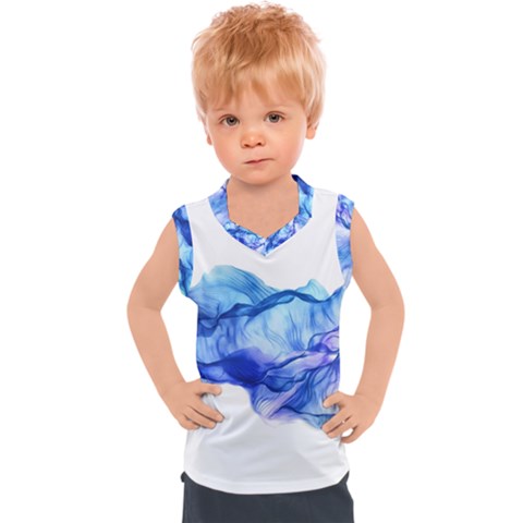 Blue Smoke Kids  Sport Tank Top by goljakoff