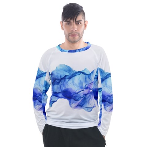 Blue Smoke Men s Long Sleeve Raglan Tee by goljakoff