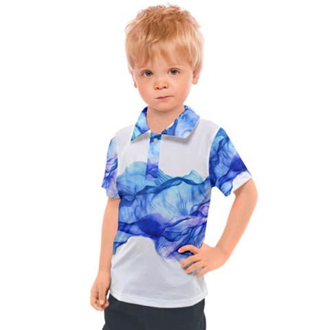 Blue Smoke Kids  Polo Tee by goljakoff