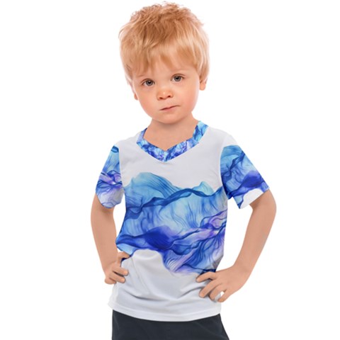 Blue Smoke Kids  Sports Tee by goljakoff