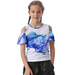 Blue Smoke Kids  Butterfly Cutout Tee by goljakoff