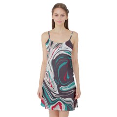 Vector Vivid Marble Pattern 1 Satin Night Slip by goljakoff