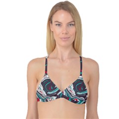 Vector Vivid Marble Pattern 1 Reversible Tri Bikini Top by goljakoff