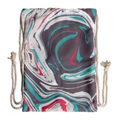 Vector Vivid Marble Pattern 1 Drawstring Bag (large) by goljakoff